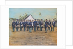 American Troops at Civil War Camp by Anonymous