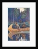 Louis Hennepin Riding in Canoe by Anonymous
