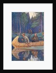 Louis Hennepin Riding in Canoe by Anonymous