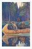 Louis Hennepin Riding in Canoe by Anonymous