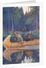 Louis Hennepin Riding in Canoe by Anonymous