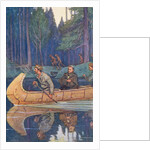 Louis Hennepin Riding in Canoe by Anonymous