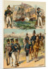 Illustration of Soldiers in Military Uniforms by H.A. Ogden