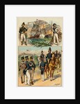 Illustration of Soldiers in Military Uniforms by H.A. Ogden