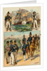 Illustration of Soldiers in Military Uniforms by H.A. Ogden