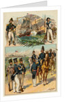Illustration of Soldiers in Military Uniforms by H.A. Ogden