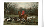 Men on Hunting Trip Using Dogs by Anonymous