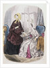 Illustration of Women Wearing French Fashions by Anonymous