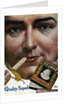 Woman Lighting a Cigarette by Anonymous