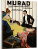 Man in Tuxedo Smoking Murad Cigarette by Anonymous