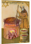 Beer Brewer Stirring His Concoction by Anonymous