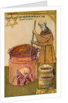 Beer Brewer Stirring His Concoction by Anonymous