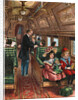 Illustration of the Interior of a 19th-Century Pullman Car by Anonymous