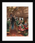Illustration of the Interior of a 19th-Century Pullman Car by Anonymous