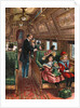Illustration of the Interior of a 19th-Century Pullman Car by Anonymous