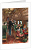 Illustration of the Interior of a 19th-Century Pullman Car by Anonymous