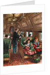 Illustration of the Interior of a 19th-Century Pullman Car by Anonymous