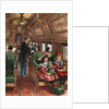 Illustration of the Interior of a 19th-Century Pullman Car by Anonymous