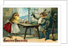 Easter Greeting Postcard Depicting a Rabbit and a Chick by Anonymous