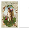 Rabbit Carrying Easter Eggs by Anonymous