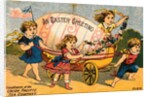 Children Pulling Giant Easter Egg by Anonymous