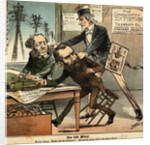 Political Cartoon Targeting Telegraphs by Anonymous