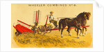 Farmer Driving Mowing Machine by Anonymous