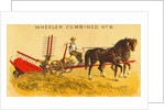 Farmer Driving Mowing Machine by Anonymous