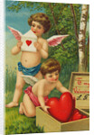 Cherub Pulling Heart from Box by Anonymous
