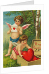 Cherub Pulling Heart from Box by Anonymous