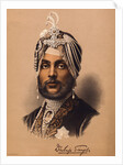 Portrait of Dhuleep Singh in Royal Headdress by Anonymous