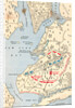 Early Map of Long Island Showing Battle Grounds by Anonymous