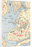 Early Map of Long Island Showing Battle Grounds by Anonymous