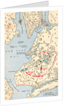 Early Map of Long Island Showing Battle Grounds by Anonymous