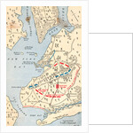 Early Map of Long Island Showing Battle Grounds by Anonymous