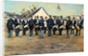Civil War Soldiers Posing at Encampment by Anonymous