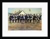 Civil War Soldiers Posing at Encampment by Anonymous