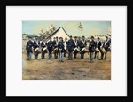 Civil War Soldiers Posing at Encampment by Anonymous