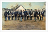 Civil War Soldiers Posing at Encampment by Anonymous