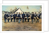 Civil War Soldiers Posing at Encampment by Anonymous