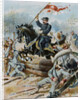 Illustration of Philip Henry Sheridan in Civil War Battle by Anonymous