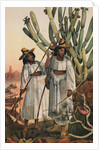 Portrait of Papago Indians by Anonymous