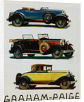 Advertisement for Graham-Paige Automobiles by Anonymous