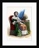 Hand-Tinted Engraving of Marie-Therese Rodet Geoffrin by Anonymous