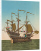 Large British Vessel on the Sea by Anonymous