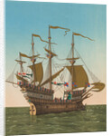 Large British Vessel on the Sea by Anonymous