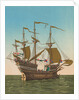 Large British Vessel on the Sea by Anonymous