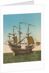 Large British Vessel on the Sea by Anonymous