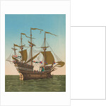 Large British Vessel on the Sea by Anonymous