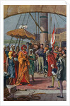 Sir Francis Drake Greeting Eastern Prince by Anonymous